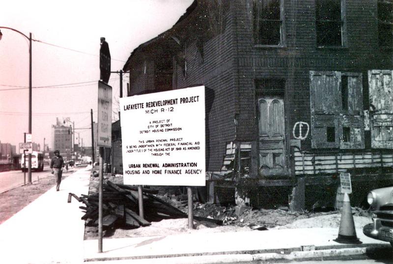 Urban Renewal Detroit michigan 1950s