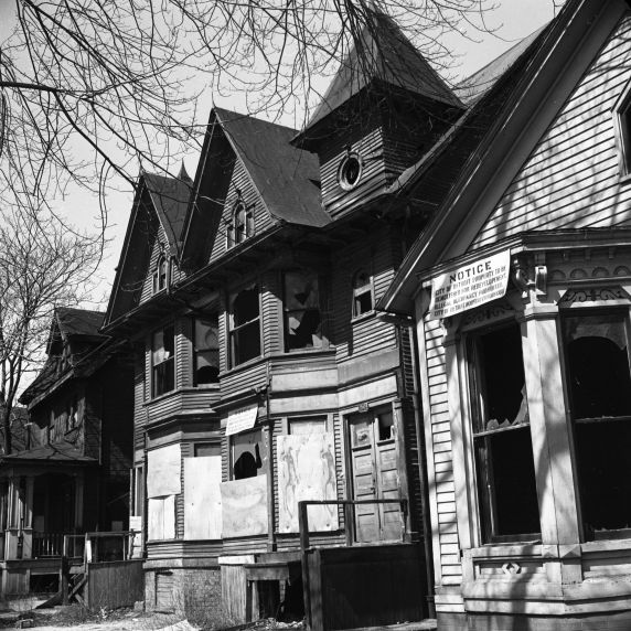 urban renewal Corktown  Detroit 1950s