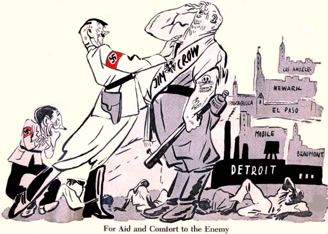 Detroit riot 1943; Nazi propaganda