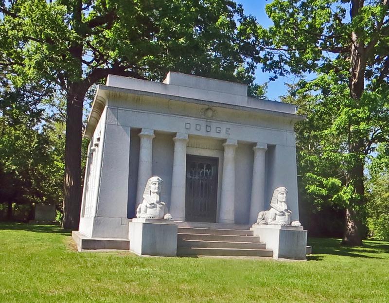 Dodge Brothers mausoleum Woodlawn Cemetery