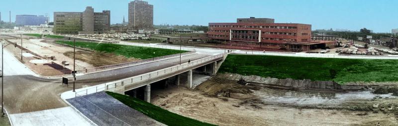 Hastings Street; Detroit; freeway constructionF