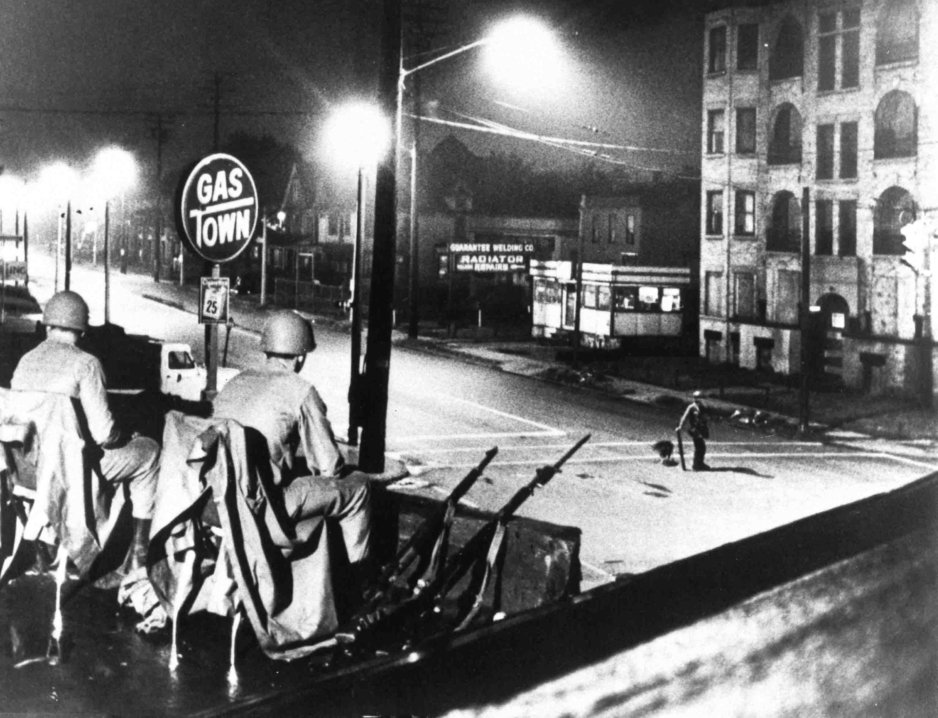 Guardsmen end of Hough riot 1966