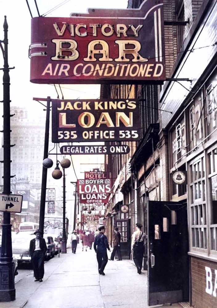 Detroit;skid row;1950s