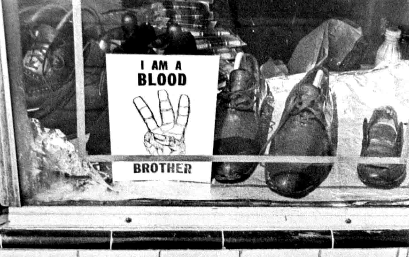 Pass sign;  Watts riots