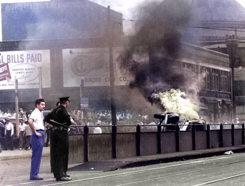 Detroit riot 1943;  Woodward 