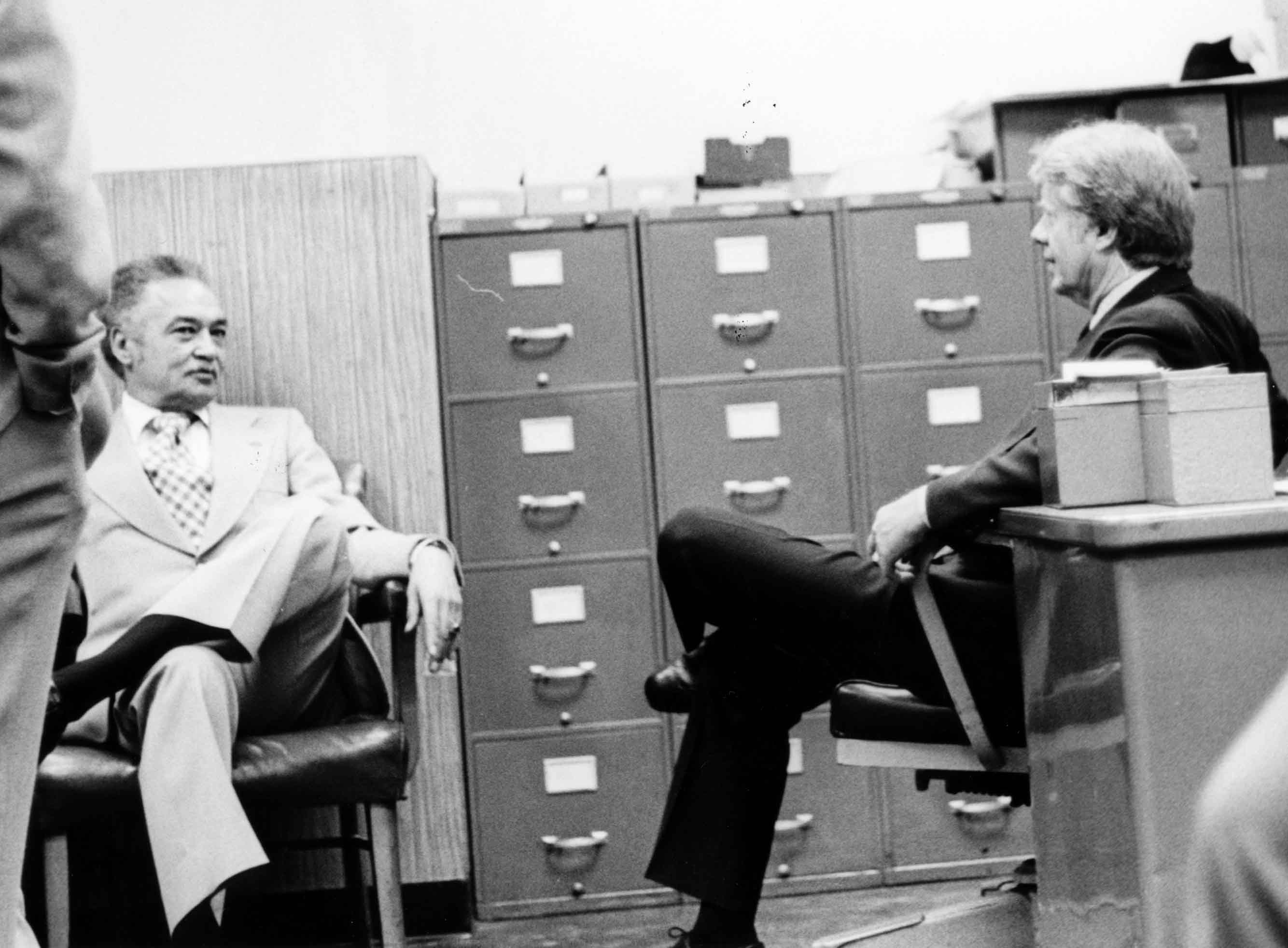 Coleman Young, President Jimmy Carter
