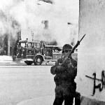 In what would later appear the norm in future riots, firemen were stoned, shot at and hoses cut, forcing the Guardsmen to act as bodyguards. 